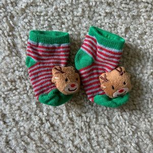 Baby Christmas Rattle Socks